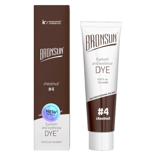 BRONSUN bryn- og vippefarge i chestnut nyanse med hennaeffekt