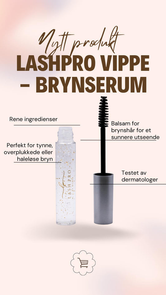 vippeserum og brynnserum fra lashpro